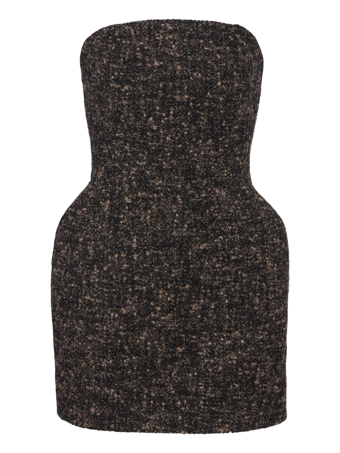 Magda Butrym Bouclé wool and cashmere-blend bustier dress