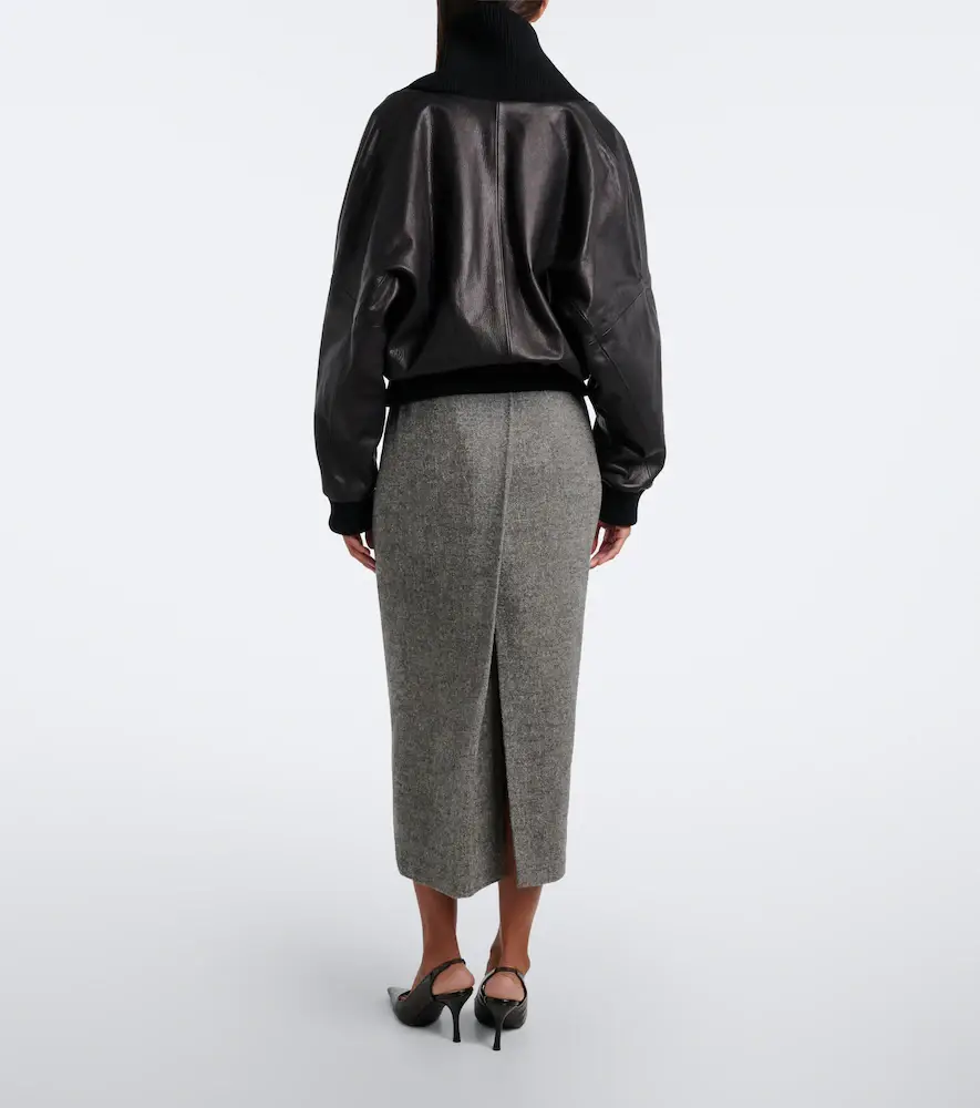 Magda Butrym Wool and cashmere-blend midi skirt | Thumbnail 2 Magda Butrym Wool and cashmere-blend midi skirt | Thumbnail 2