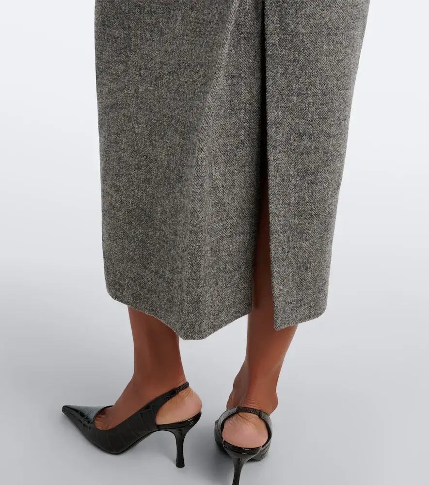 Magda Butrym Wool and cashmere-blend midi skirt | Thumbnail 5 Magda Butrym Wool and cashmere-blend midi skirt | Thumbnail 5