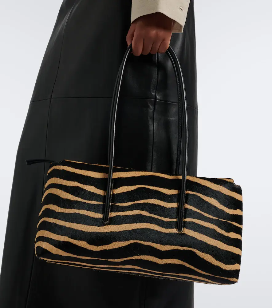 DeMellier Stockholm calf hair shoulder bag | Thumbnail 4 DeMellier Stockholm calf hair shoulder bag | Thumbnail 4