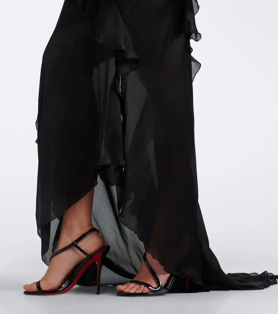 Roberto Cavalli Ruffled silk gown | Thumbnail 3 Roberto Cavalli Ruffled silk gown | Thumbnail 3