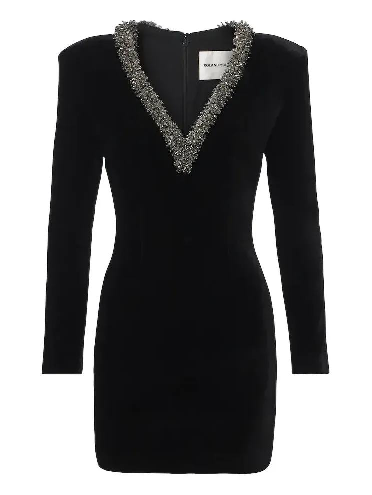 Embellished velvet minidress Embellished velvet minidress