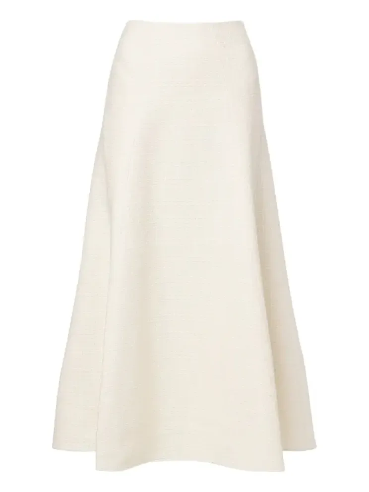 Bouclé midi skirt