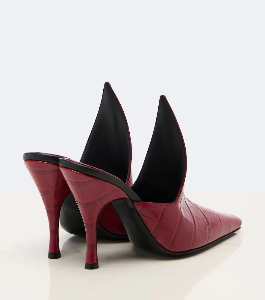 Alaïa Alaïa Croc-effect leather mules | Thumbnail 4 Alaïa Alaïa Croc-effect leather mules | Thumbnail 4
