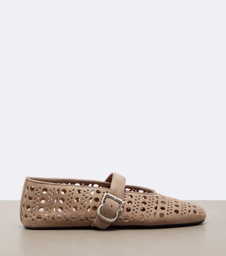 Alaïa Alaïa Vienne suede Mary Jane flats | Thumbnail 2 Alaïa Alaïa Vienne suede Mary Jane flats | Thumbnail 2