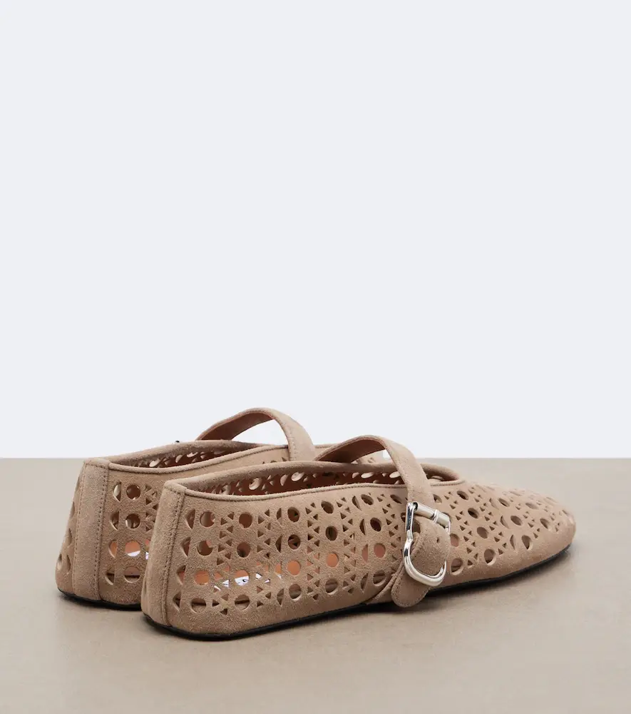 Alaïa Alaïa Vienne suede Mary Jane flats | Thumbnail 3 Alaïa Alaïa Vienne suede Mary Jane flats | Thumbnail 3