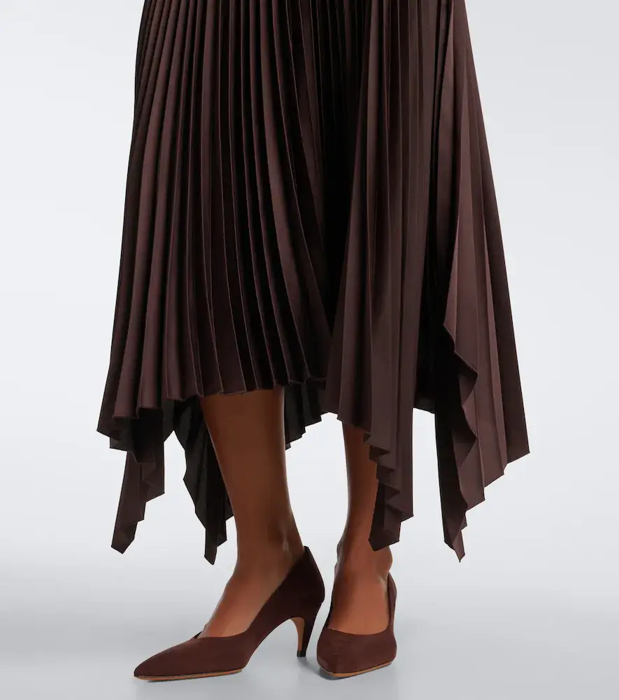 Joseph Ade asymmetric plissé midi skirt | Thumbnail 4