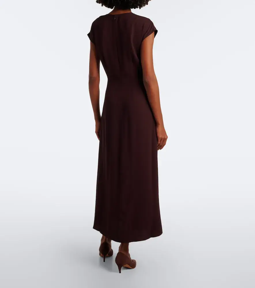 Joseph Taipan crêpe midi dress | Thumbnail 3