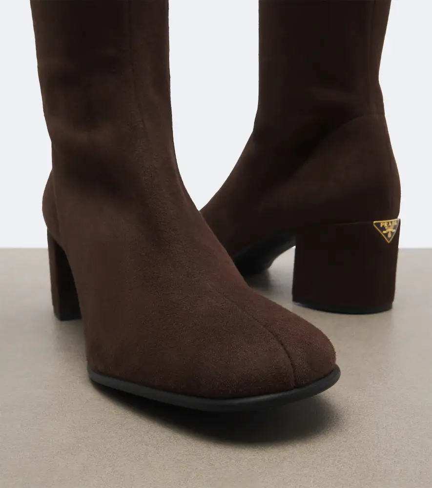 Prada Suede knee-high boots | Thumbnail 3 Prada Suede knee-high boots | Thumbnail 3