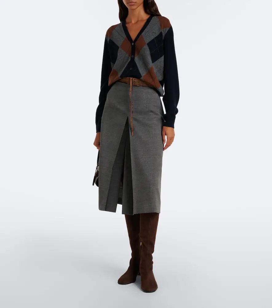 Prada Suede knee-high boots | Thumbnail 5 Prada Suede knee-high boots | Thumbnail 5