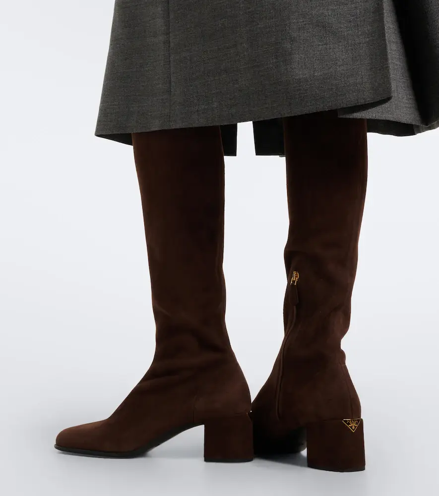 Prada Suede knee-high boots | Thumbnail 6 Prada Suede knee-high boots | Thumbnail 6