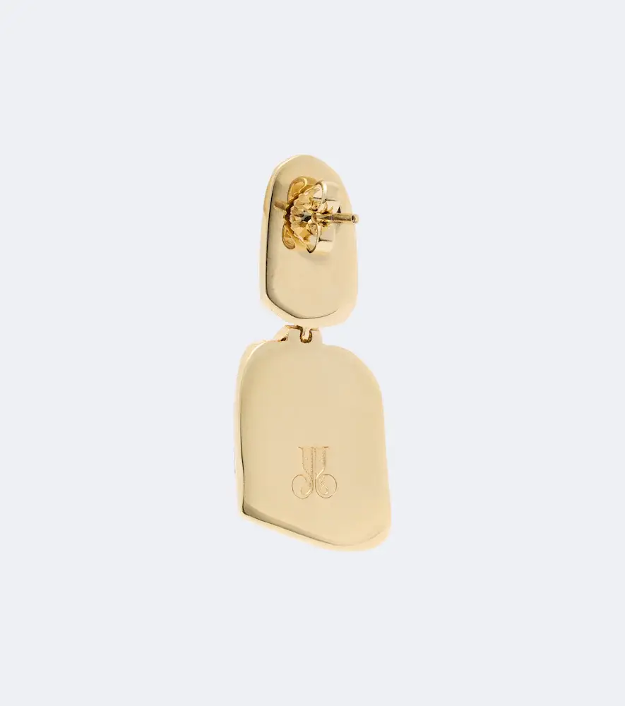 La DoubleJ Spells 24kt gold-plated drop earrings | Thumbnail 4