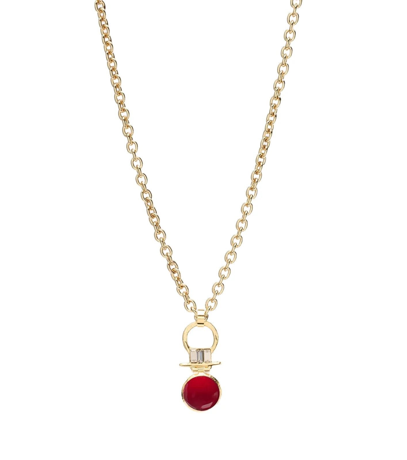 La DoubleJ Mini Shen 24kt gold-plated necklace