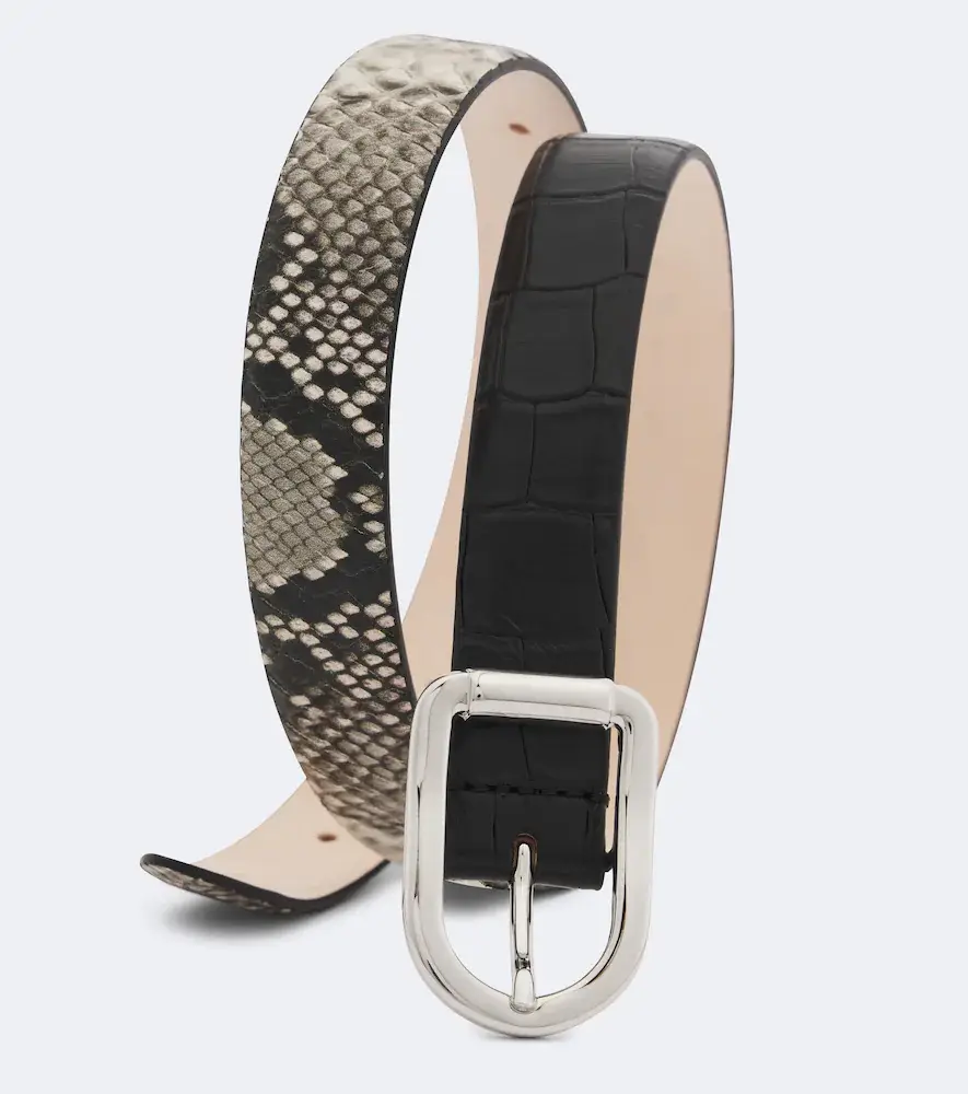 Déhanche Déhanche Mija snake and croc-effect leather belt | Thumbnail 2