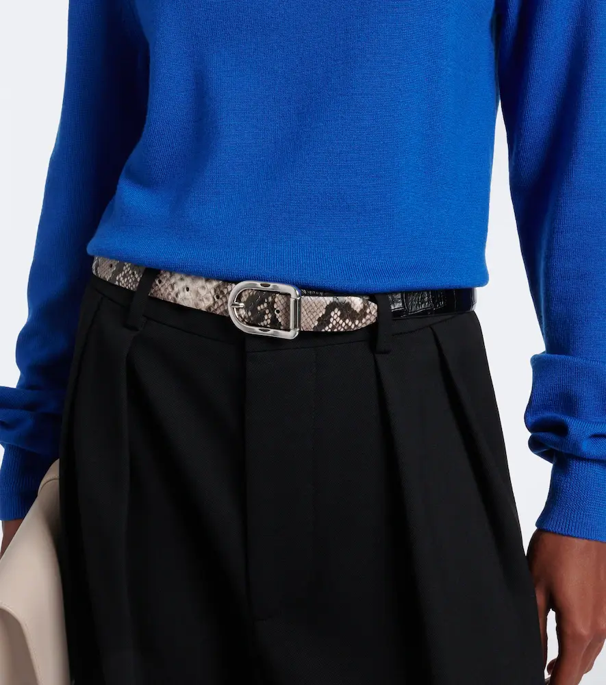 Déhanche Déhanche Mija snake and croc-effect leather belt | Thumbnail 3