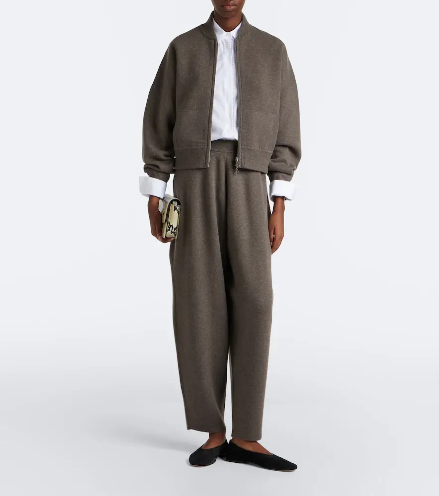 Arch4 Hayden knitted cashmere barrel-leg pants | Thumbnail 5