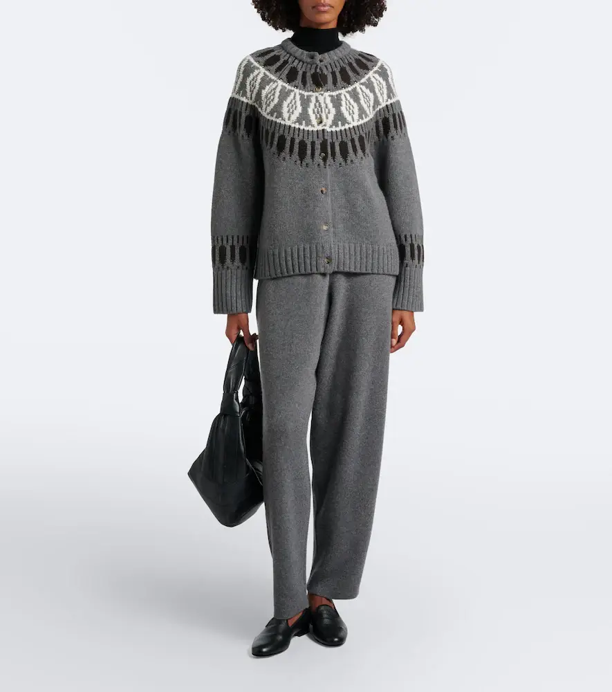 Arch4 Hayden knitted cashmere barrel-leg pants | Thumbnail 3