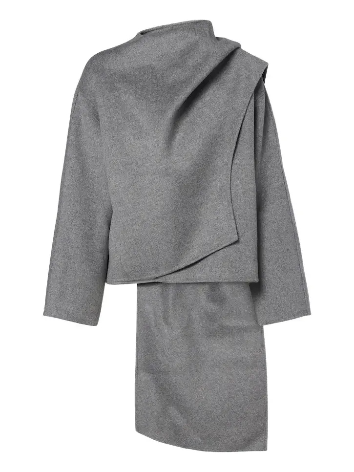 Halehurst cashmere, silk, and wool cape