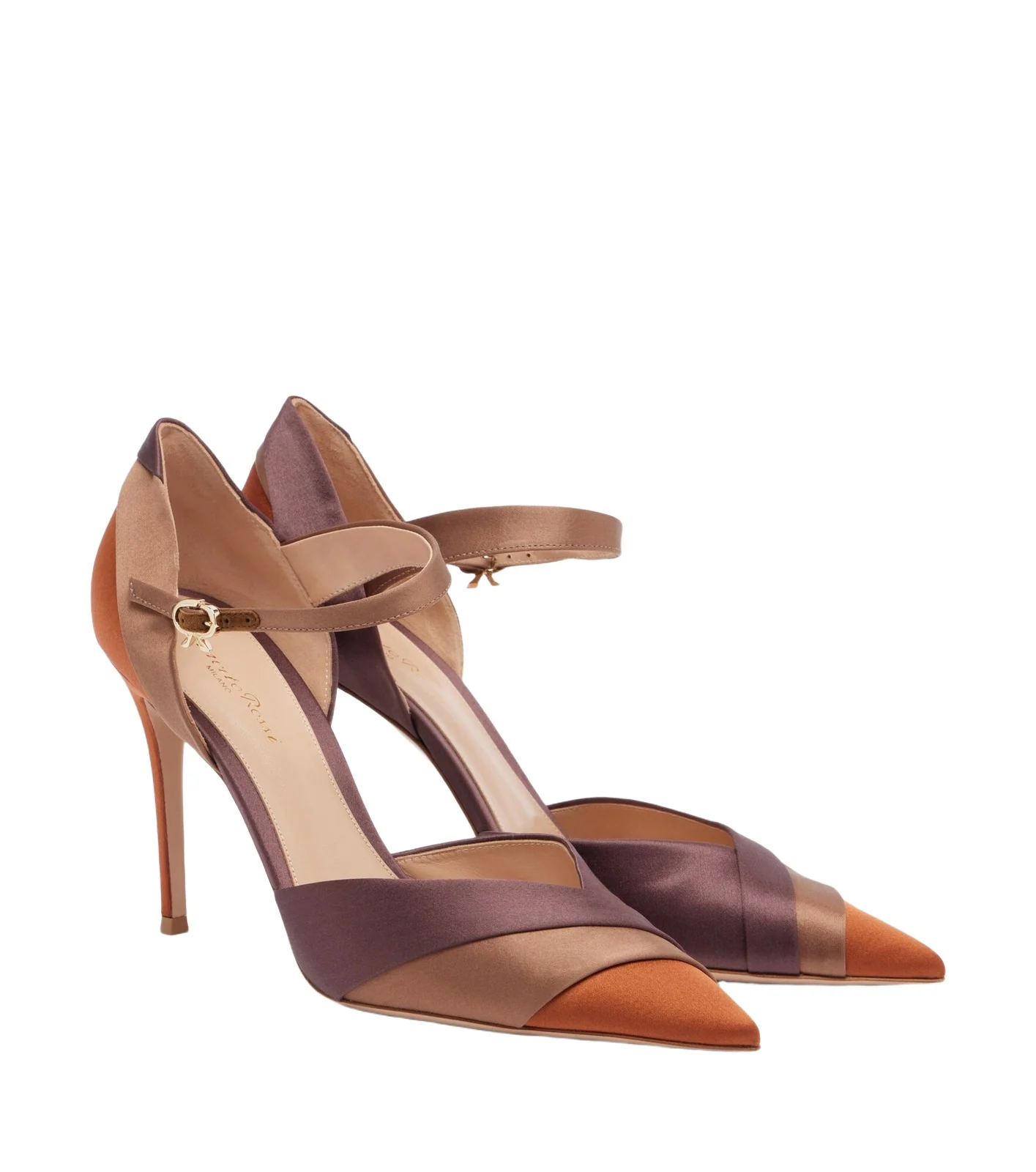 Gianvito Rossi Sofia D'Orsay satin pumps