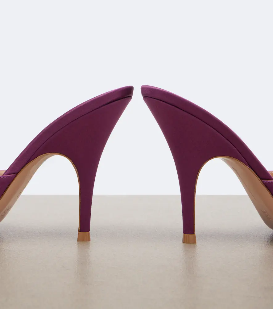 Gianvito Rossi Sofia satin mules | Thumbnail 2 Gianvito Rossi Sofia satin mules | Thumbnail 2