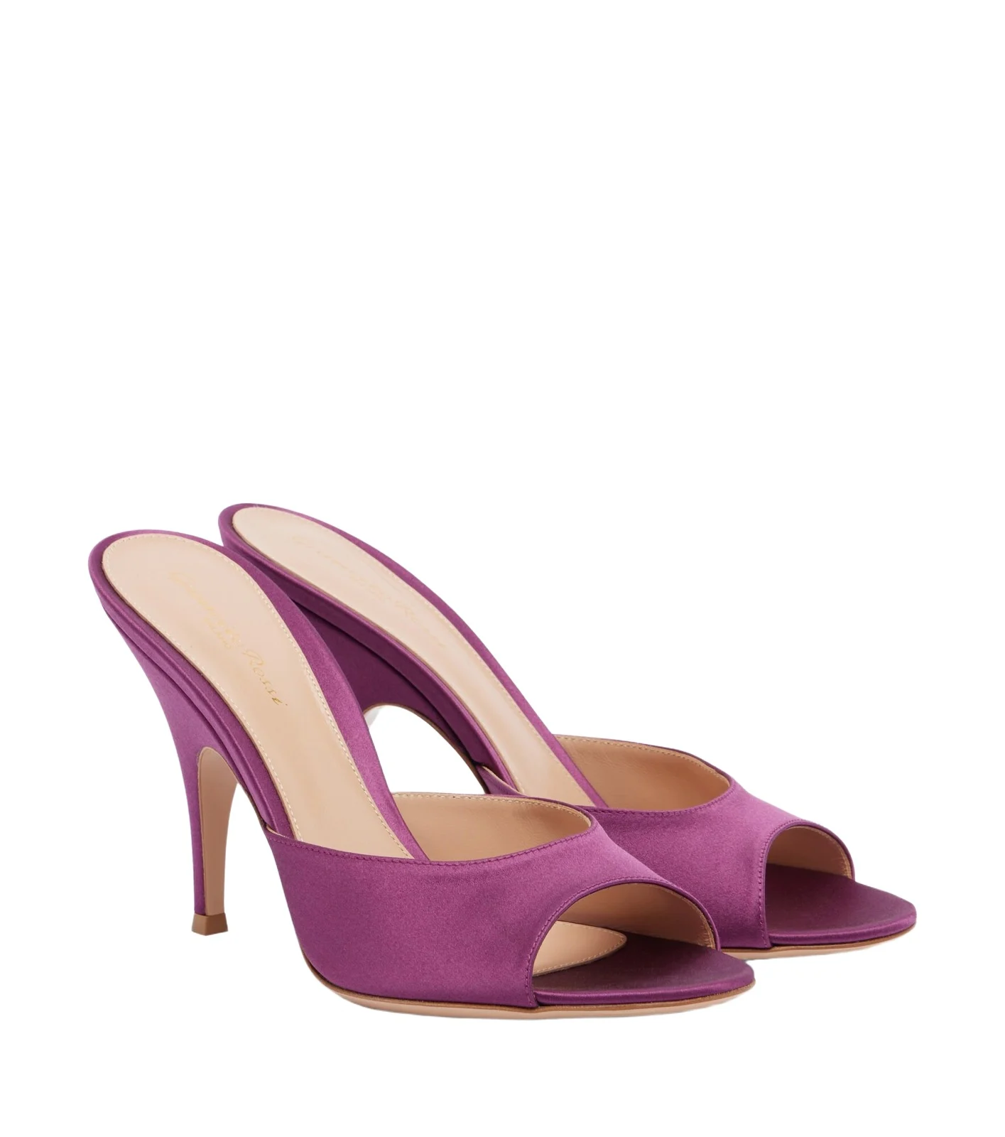 Gianvito Rossi Sofia satin mules