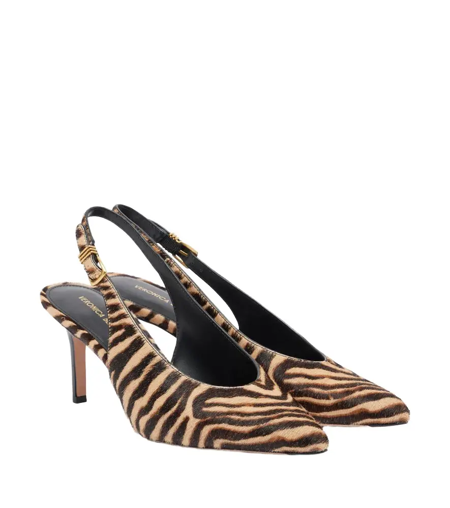 Luciana calf hair slingback pumps Luciana calf hair slingback pumps