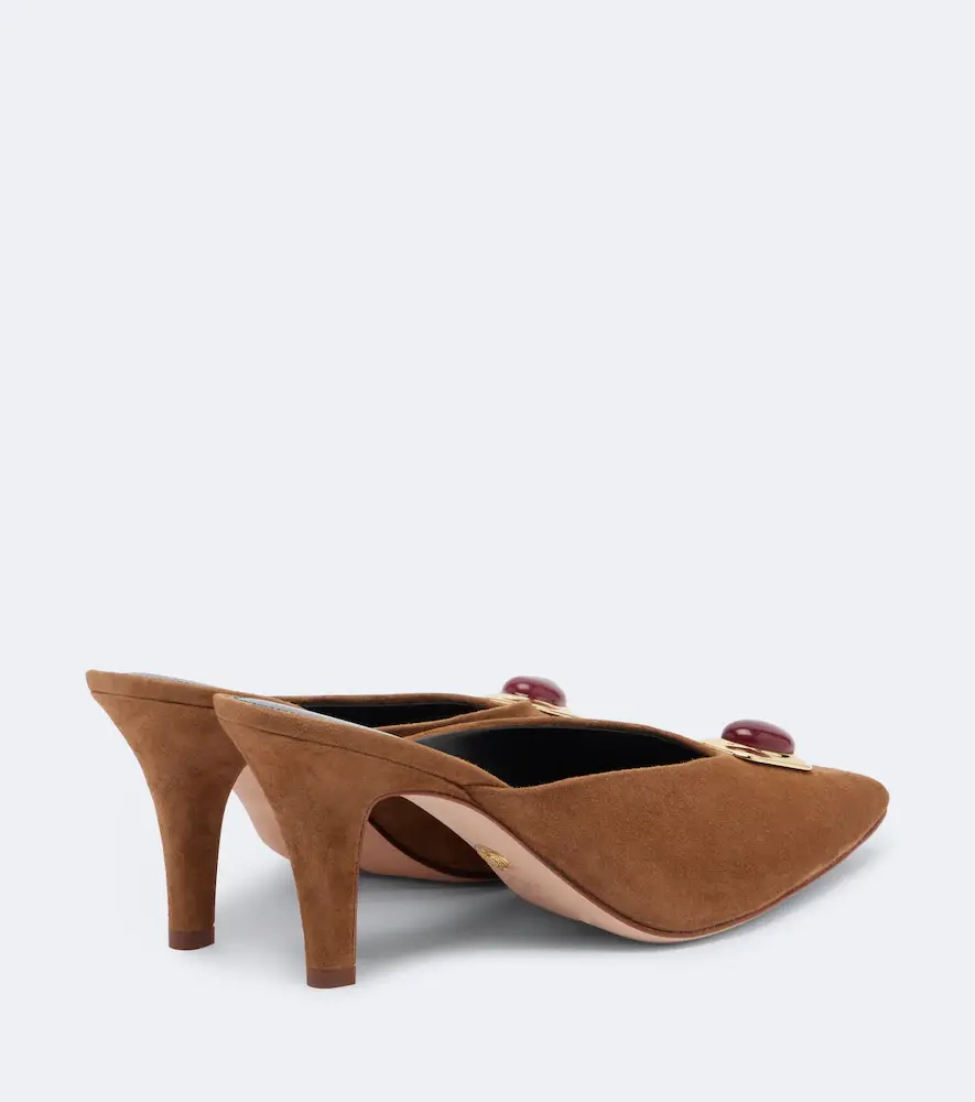 Veronica Beard Rochelle embellished suede mules | Thumbnail 2