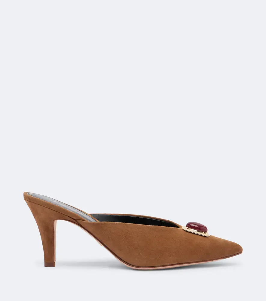 Veronica Beard Rochelle embellished suede mules | Thumbnail 4