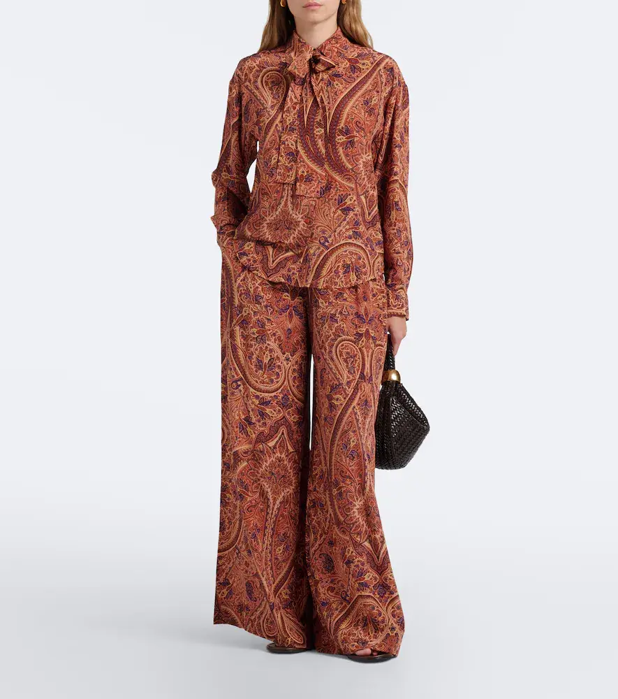 Ulla Johnson Lise tie-neck silk crêpe de chine blouse | Thumbnail 4