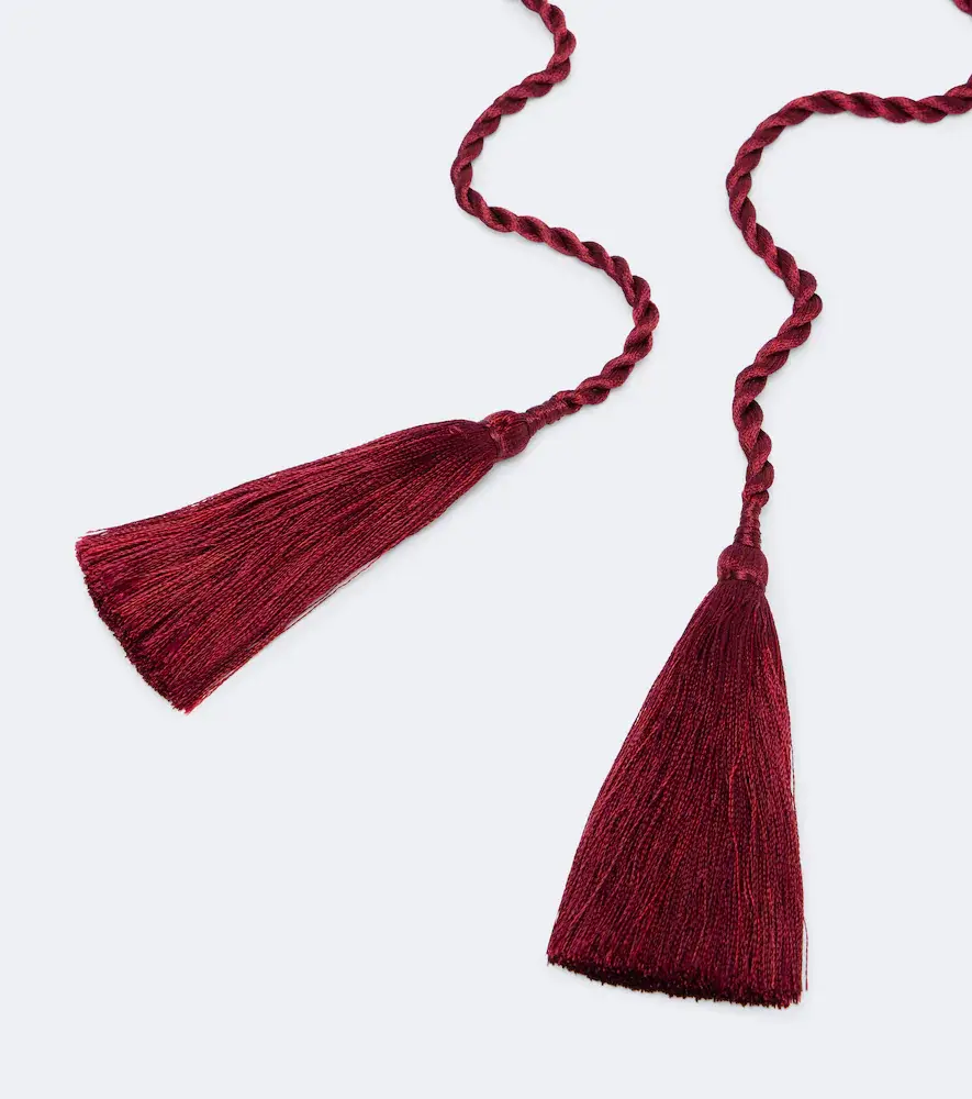 Jennifer Behr Leah crystal-embellished silk necklace | Thumbnail 5