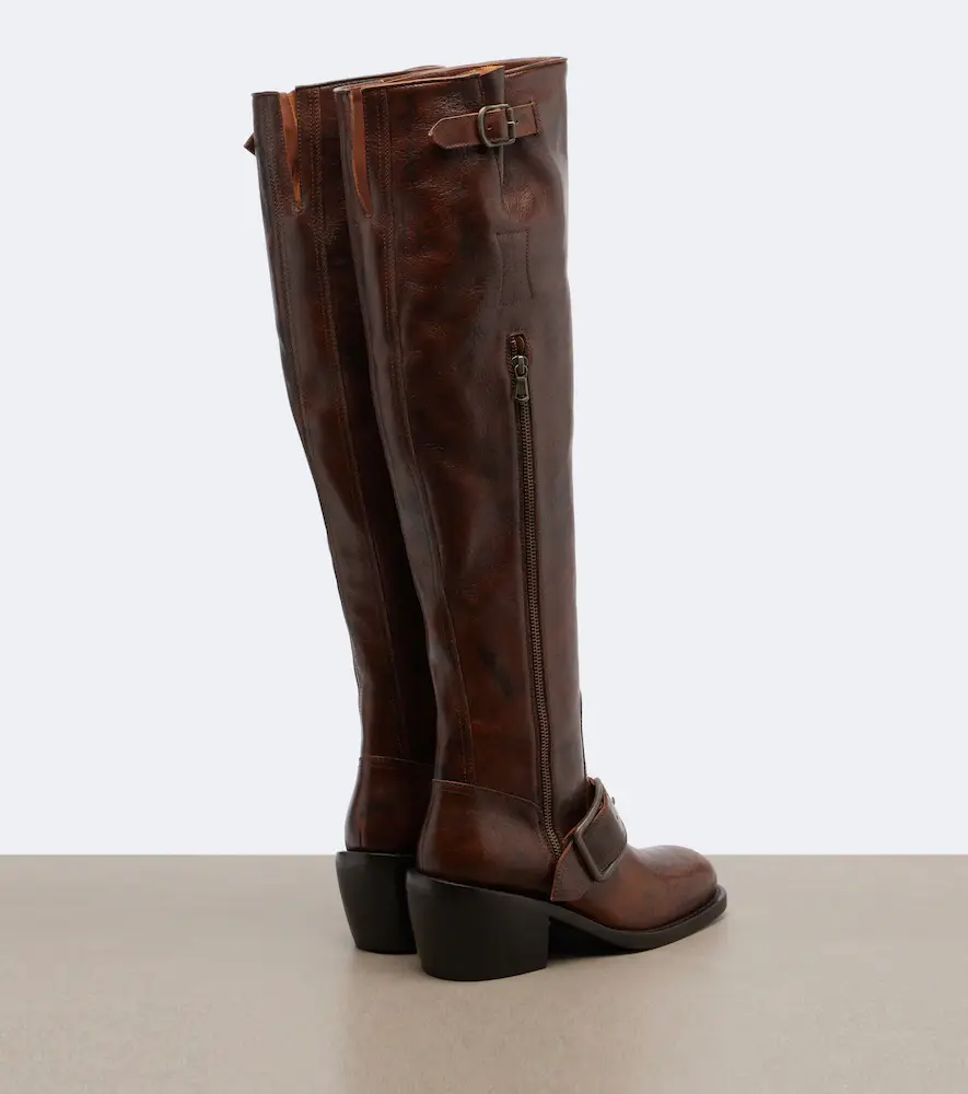 Dries Van Noten Leather over-the-knee boots | Thumbnail 4 Dries Van Noten Leather over-the-knee boots | Thumbnail 4
