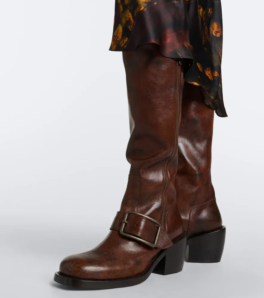 Dries Van Noten Leather over-the-knee boots | Thumbnail 6 Dries Van Noten Leather over-the-knee boots | Thumbnail 6