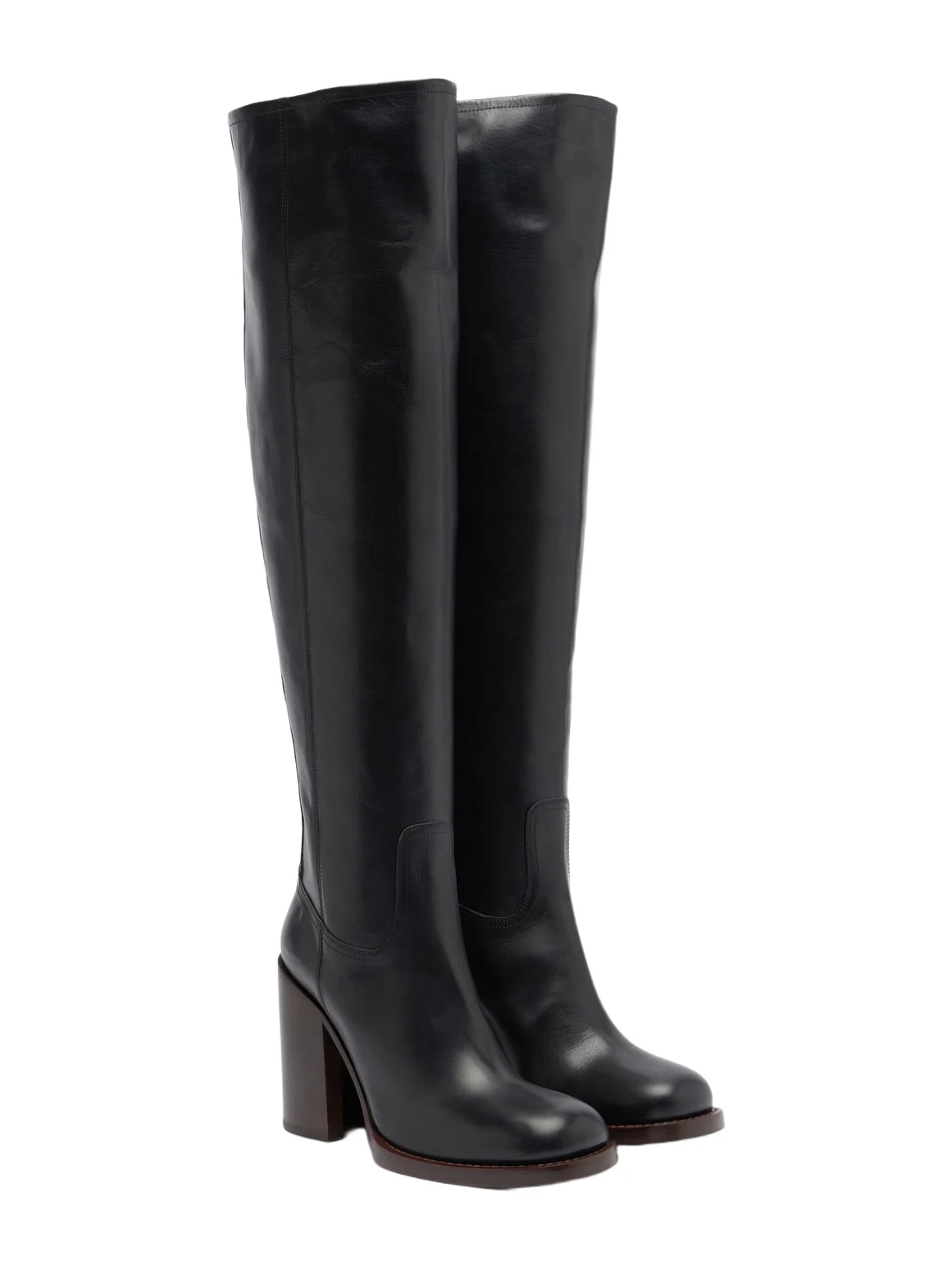 Leather over-the-knee boots Leather over-the-knee boots
