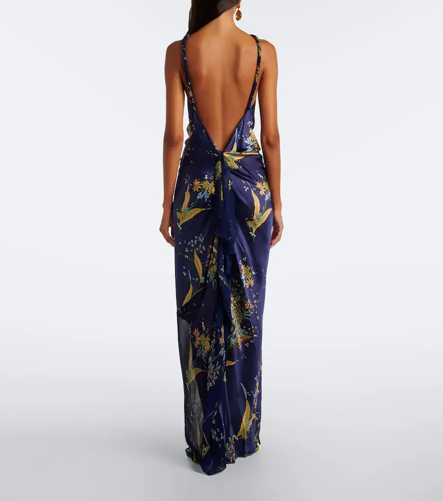 Staud Charli printed silk-blend maxi dress | Thumbnail 4 Staud Charli printed silk-blend maxi dress | Thumbnail 4