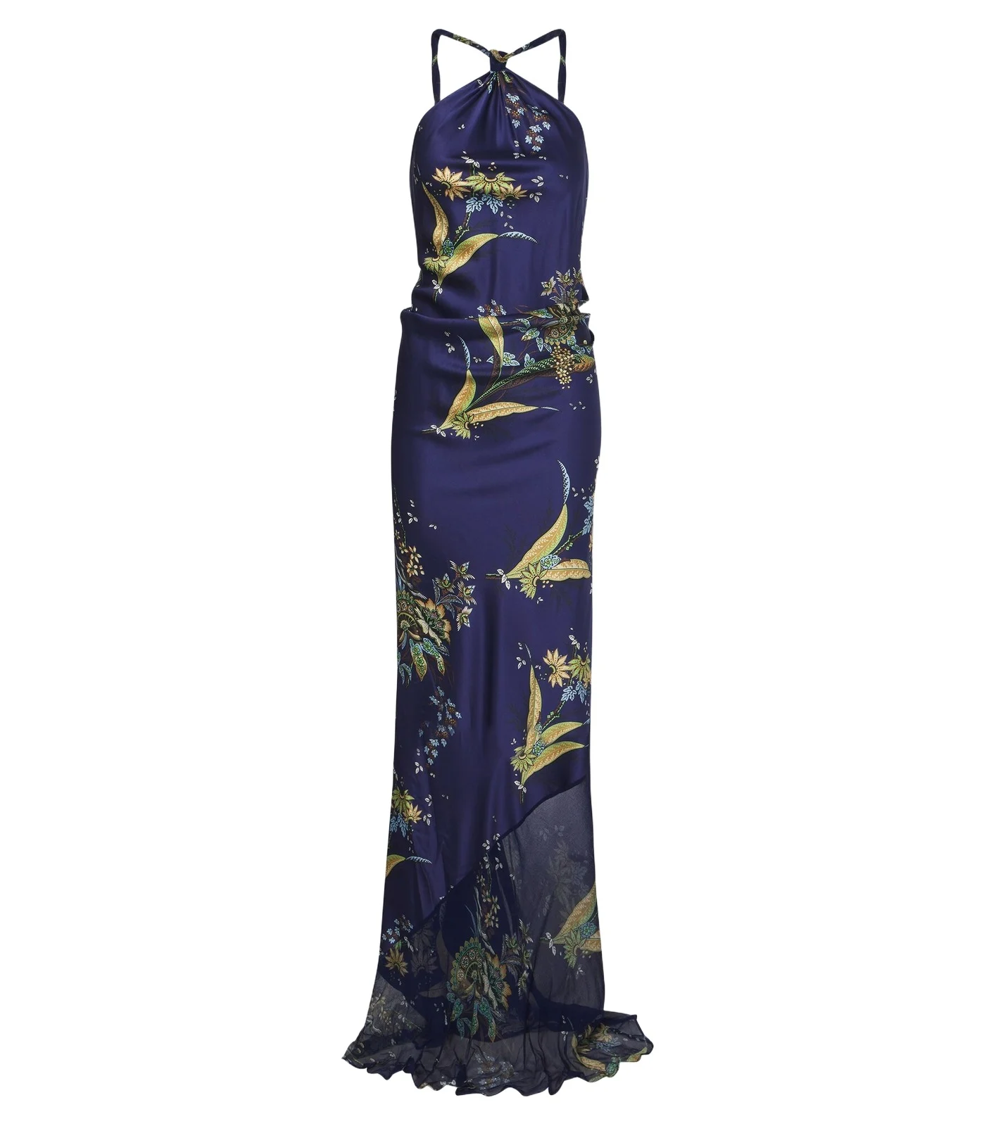 Charli printed silk-blend maxi dress