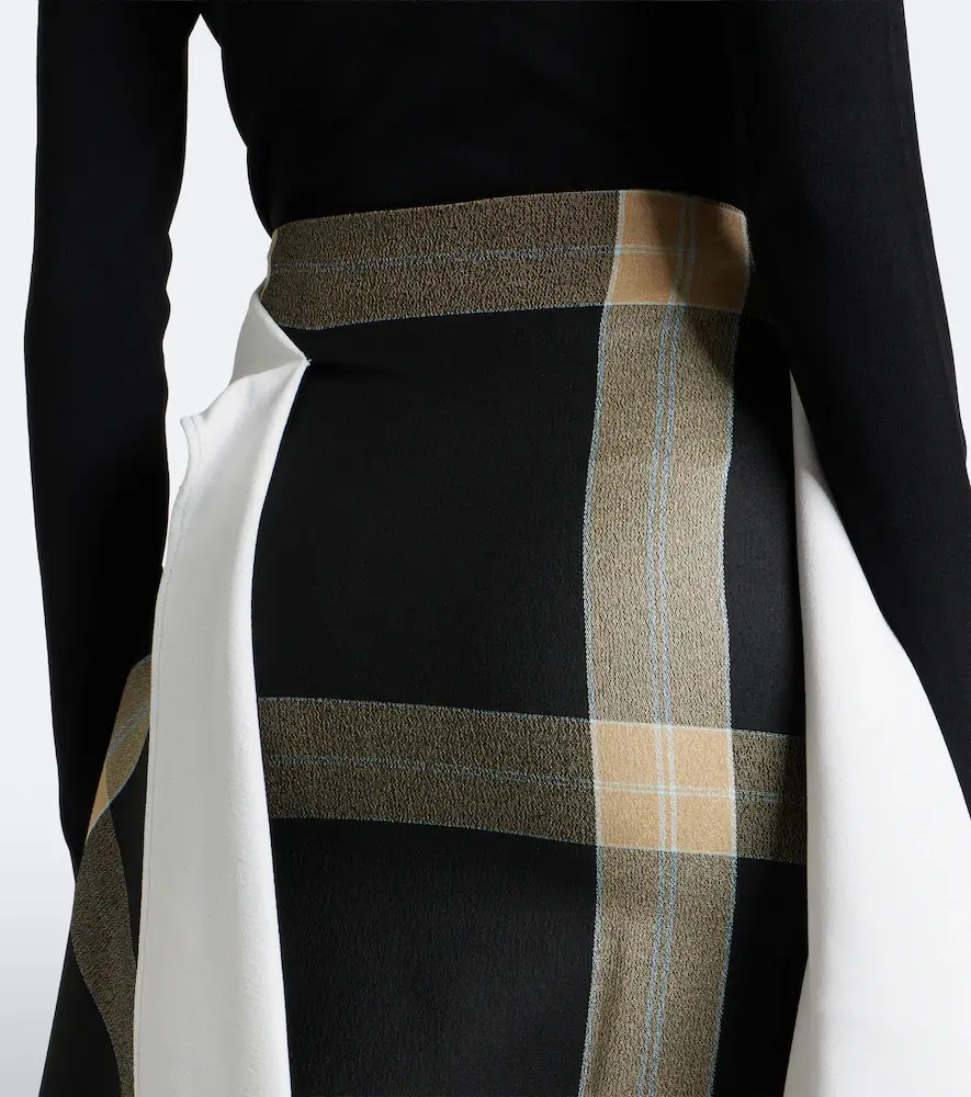 Loewe Asymmetric checked midi skirt | Thumbnail 5