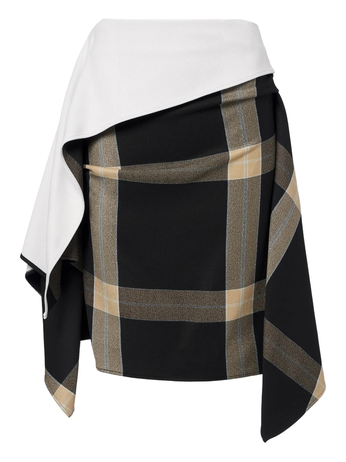 Loewe Asymmetric checked midi skirt