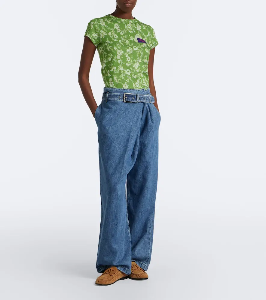 Loewe Draped wide-leg jeans | Thumbnail 4 Loewe Draped wide-leg jeans | Thumbnail 4