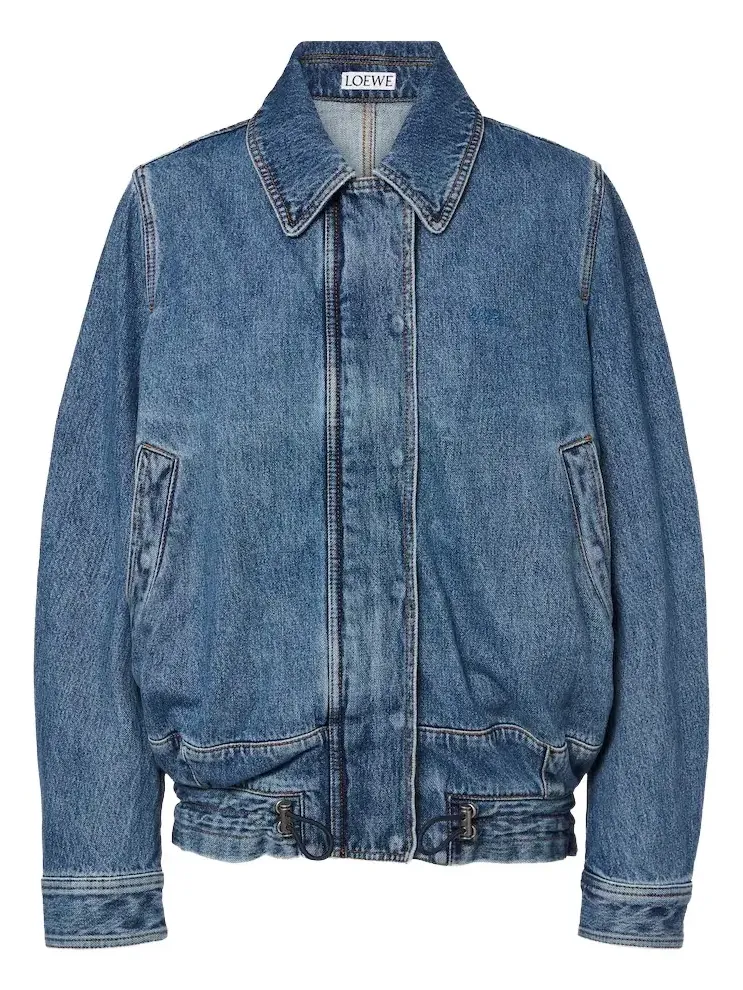 Denim blouson jacket Denim blouson jacket
