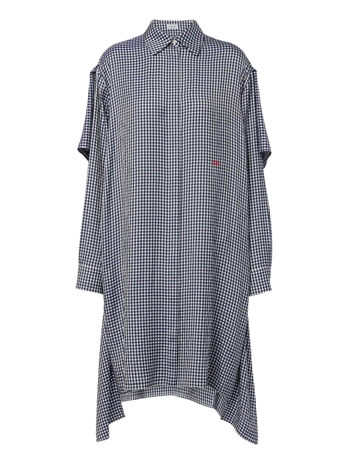 Loewe Gingham silk shirt dress
