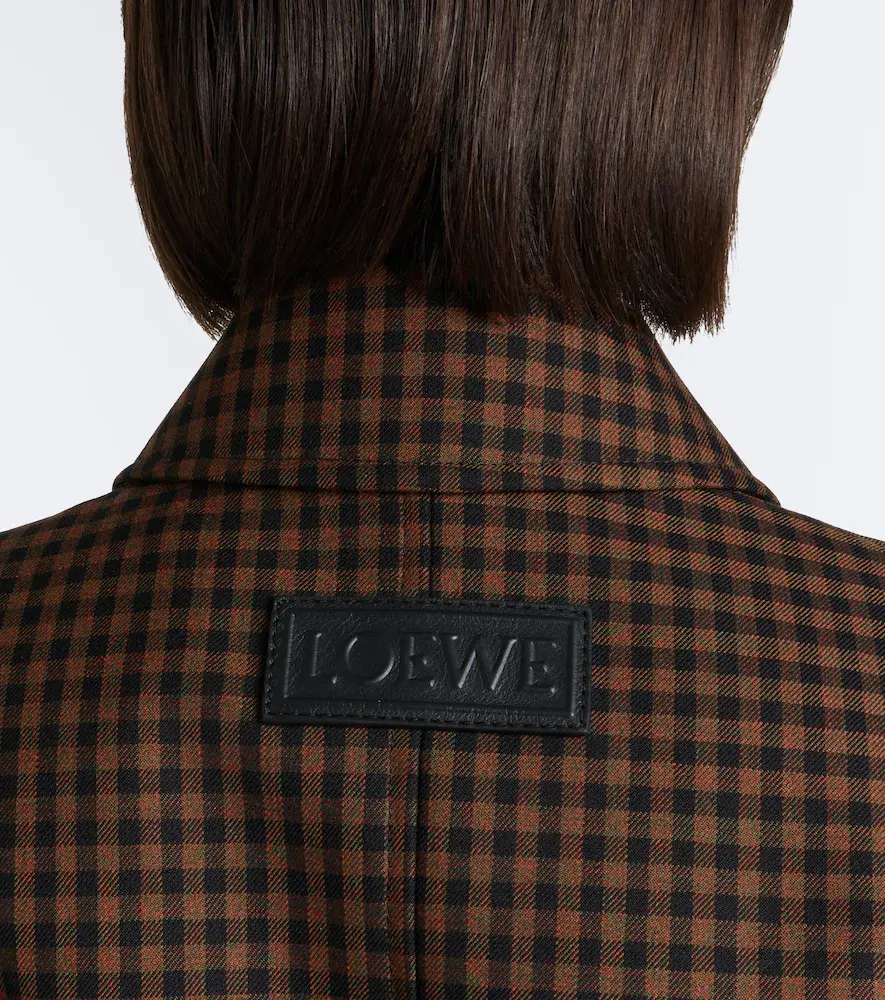 Loewe Checked wool blouson jacket | Thumbnail 4