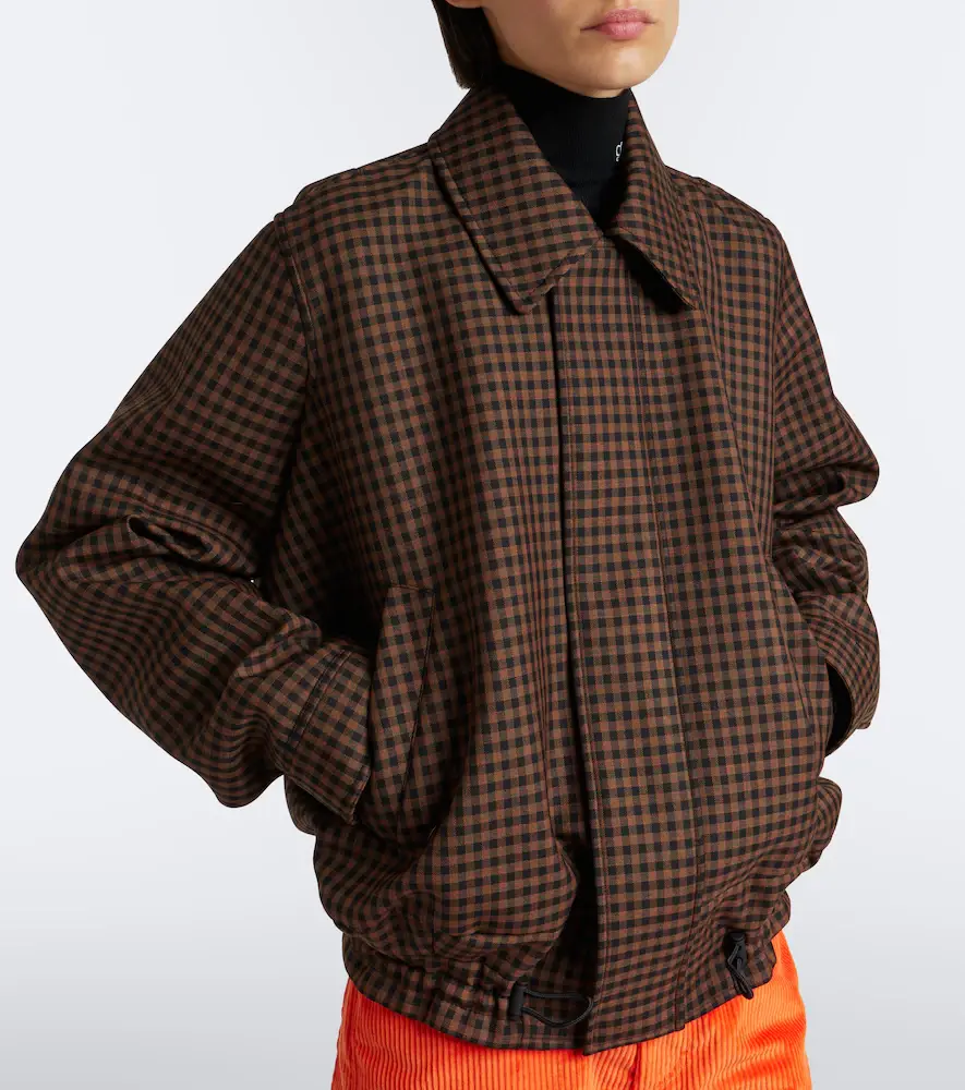 Loewe Checked wool blouson jacket | Thumbnail 6