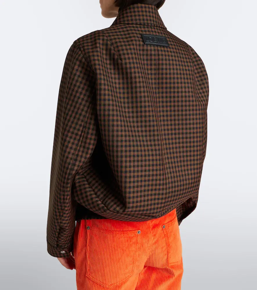 Loewe Checked wool blouson jacket | Thumbnail 8