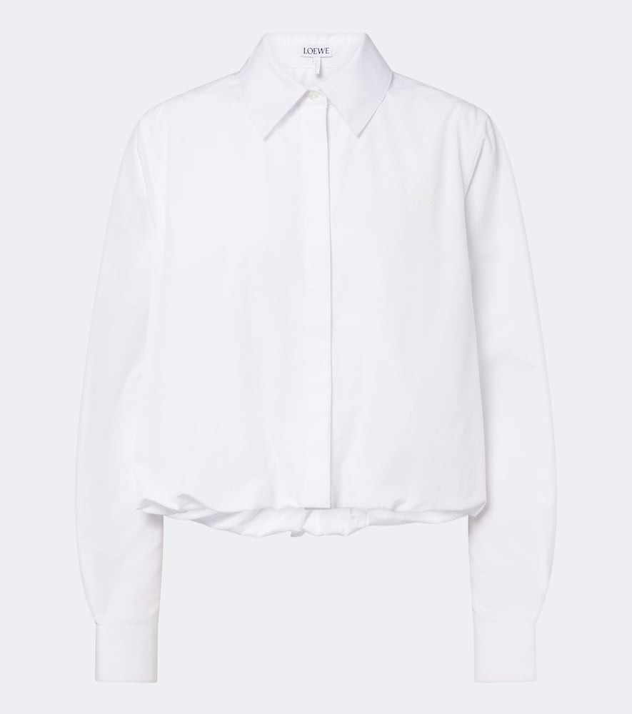 Loewe Cropped cotton poplin shirt