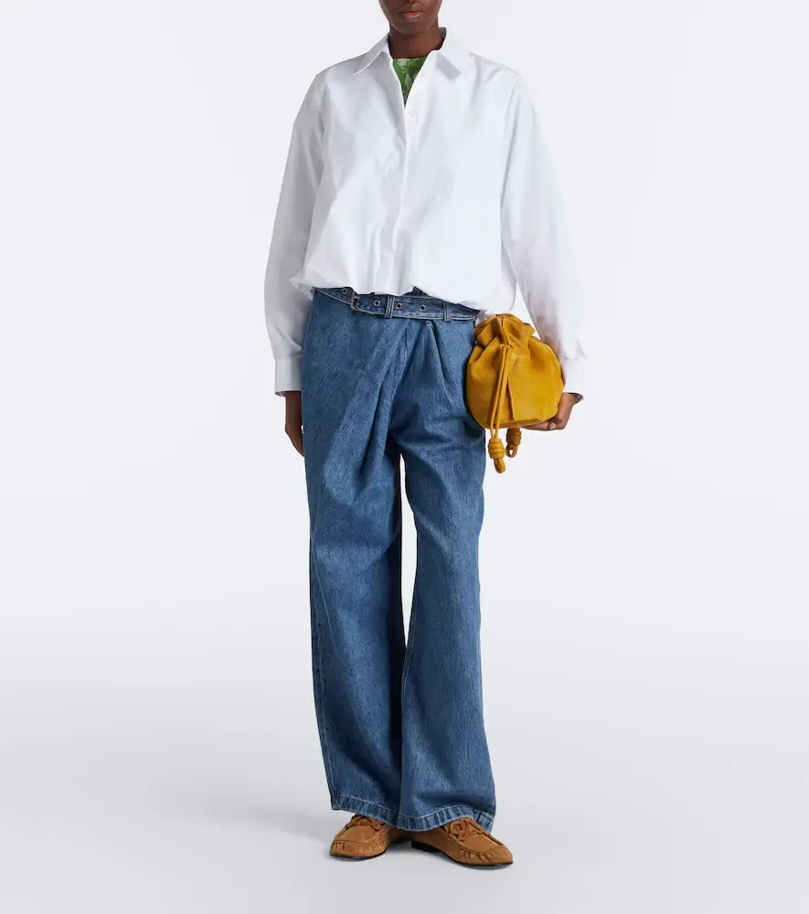 Loewe Cropped cotton poplin shirt | Thumbnail 3 Loewe Cropped cotton poplin shirt | Thumbnail 3