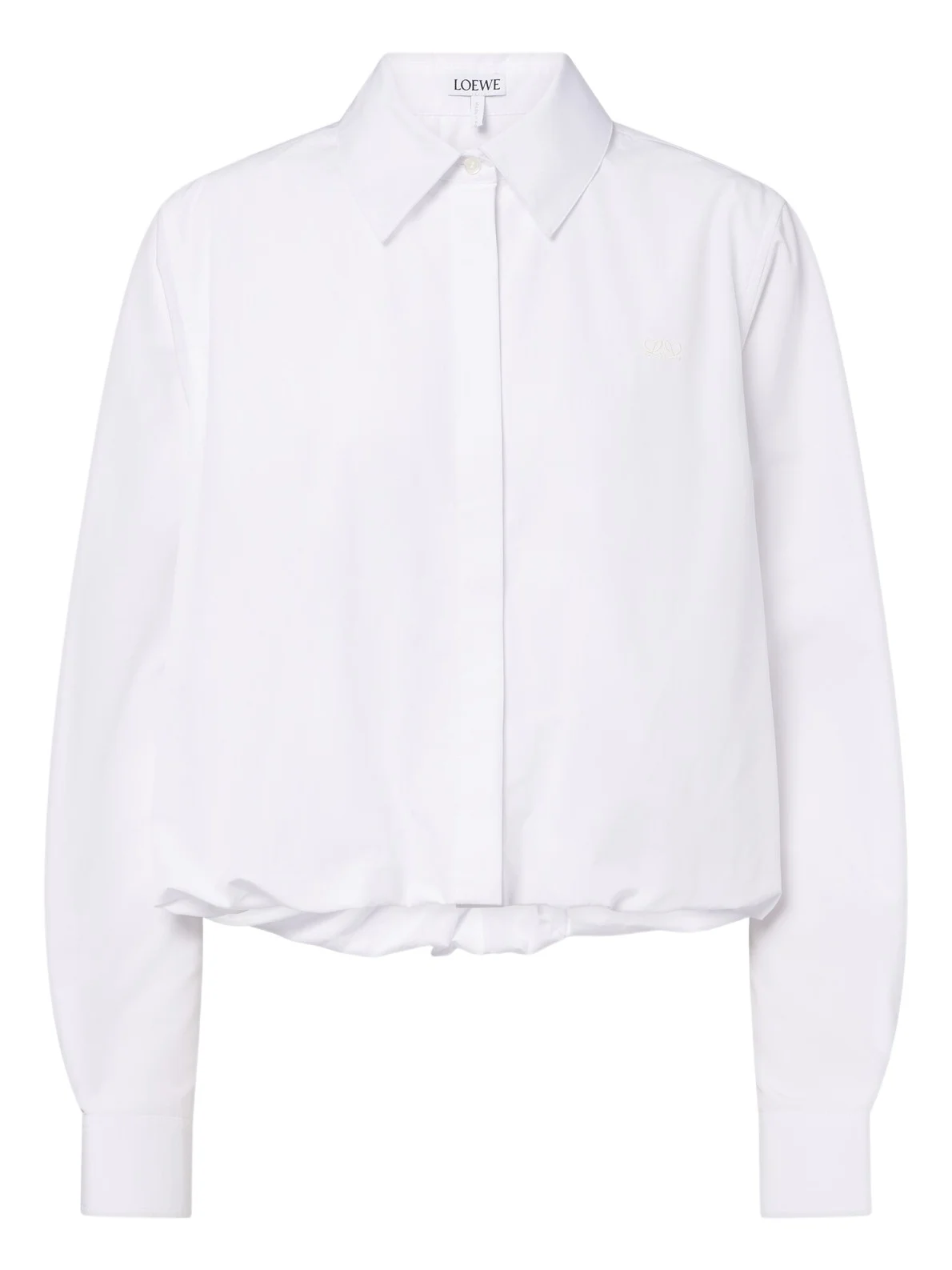 Loewe Cropped cotton poplin shirt