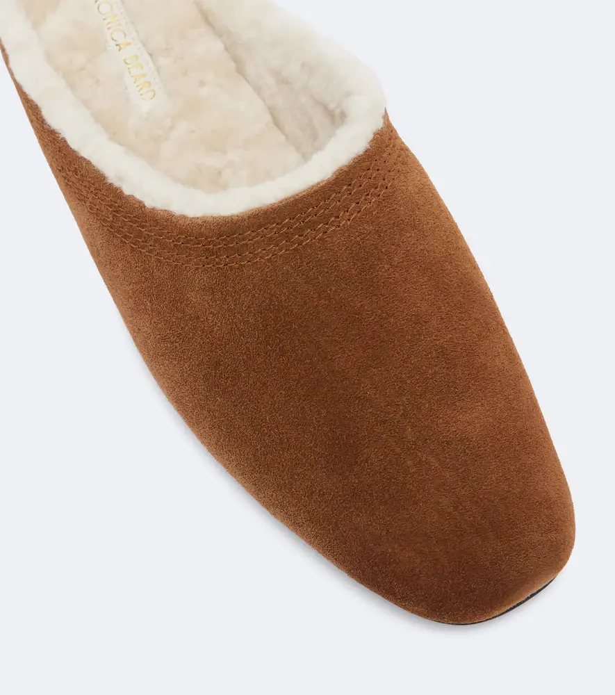 Veronica Beard Narcisa shearling-lined suede mules | Thumbnail 2
