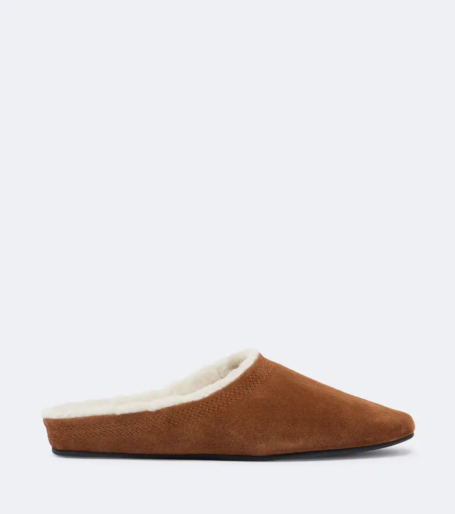 Veronica Beard Narcisa shearling-lined suede mules | Thumbnail 3