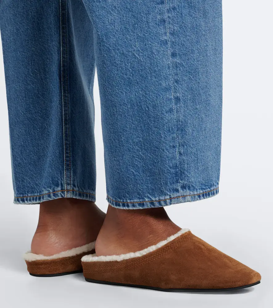 Veronica Beard Narcisa shearling-lined suede mules | Thumbnail 5