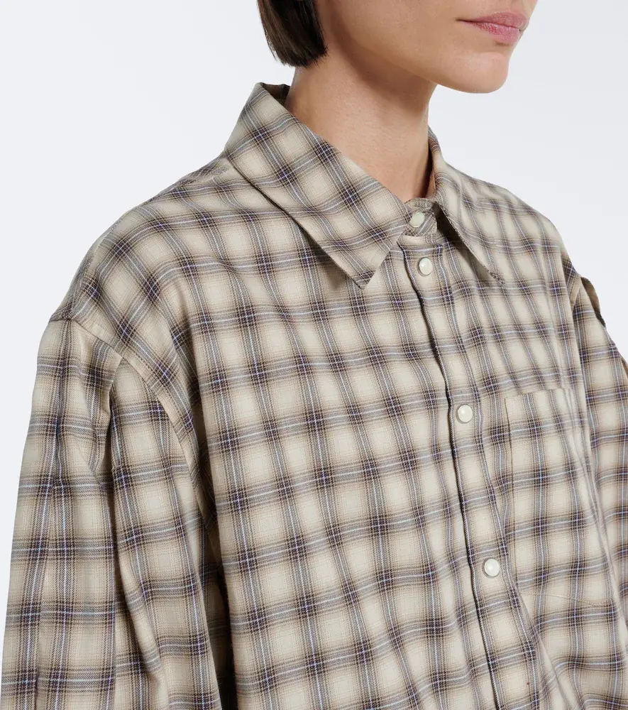 Ganni Checked cotton flannel shirt | Thumbnail 2 Ganni Checked cotton flannel shirt | Thumbnail 2